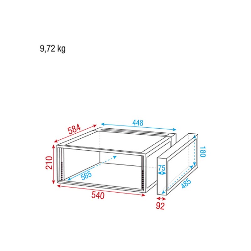 Showgear Double Door Case - 4U - 4