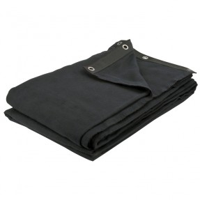 Showgear Backdrop Dekomolton 160 g/m2 - 600x300, black - 1