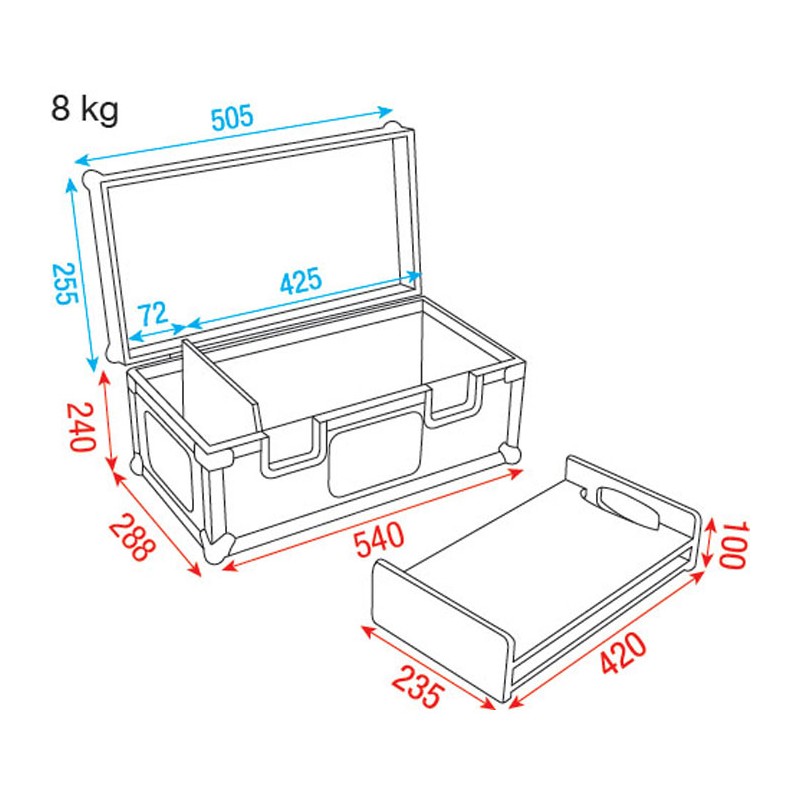 Showgear Conical Adapter Case - 2