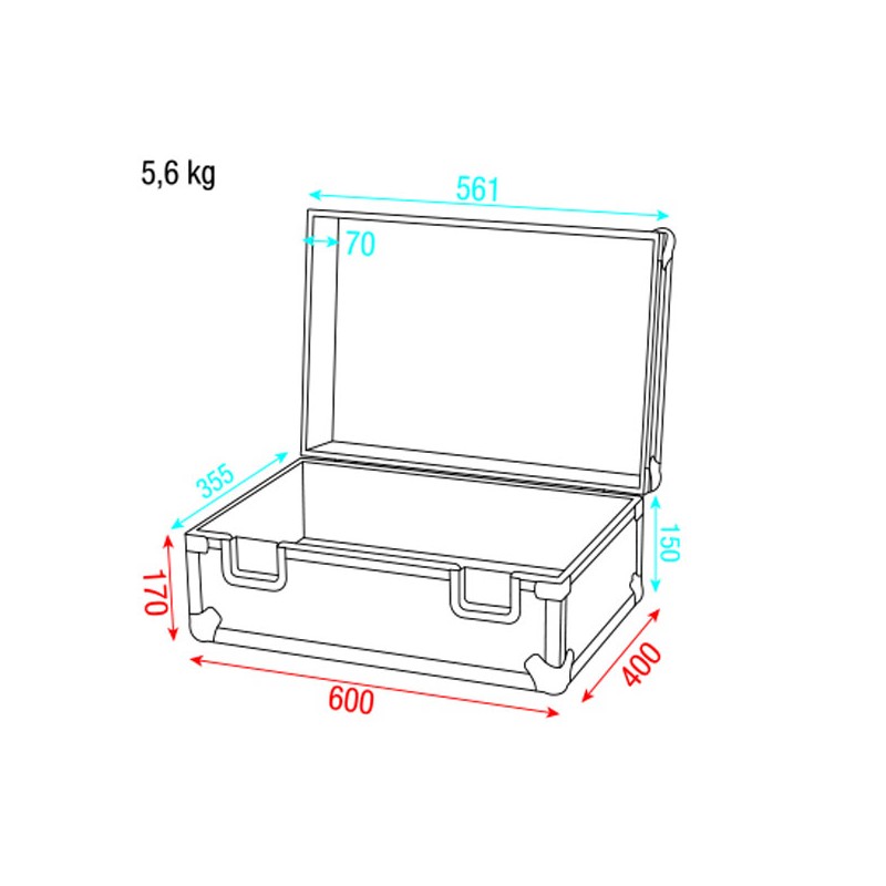Showgear Universal Foam Case 2 - 7
