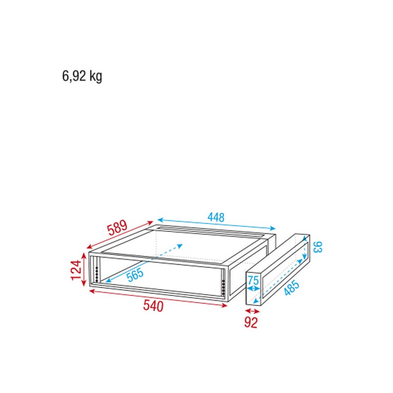 Showgear Double Door Case - 2U - 5