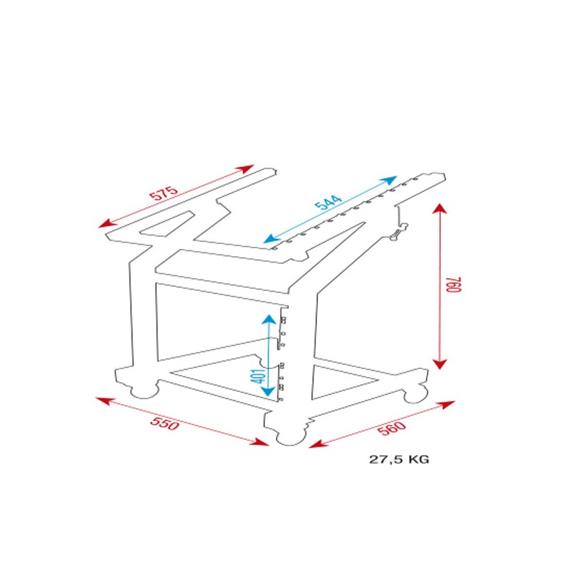 Showgear 19 Inch Rack Metal - 4