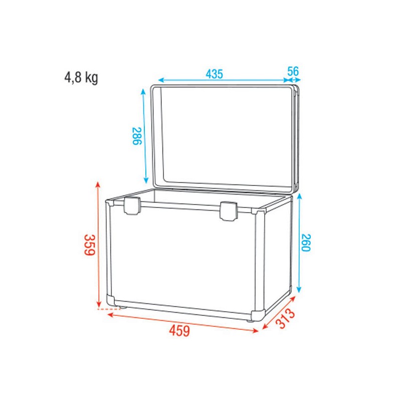 Showgear Case for 4 x Flat Par - 4