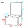Showgear Case for 4 x LED Par 56 - 4