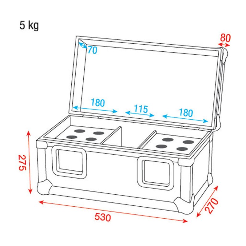 Showgear Pro Case for 12 Mics - 3