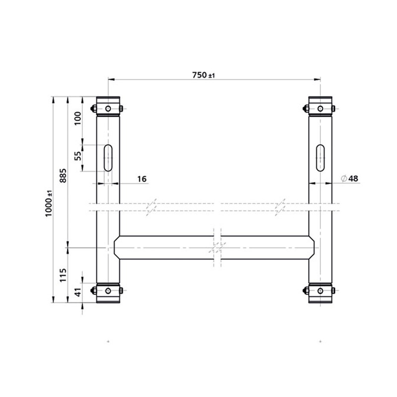 Showgear H-Downrigger - F Truss - Aluminium - 2