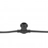 Showgear Festoon Light E27 - 100 cm spacing - black - 20 m - 3