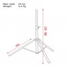 Showgear Speaker Stand Set - Incl. Carrying Bag - 3