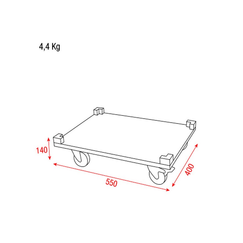 Showgear Wheel Board for Stack Case VL - 2