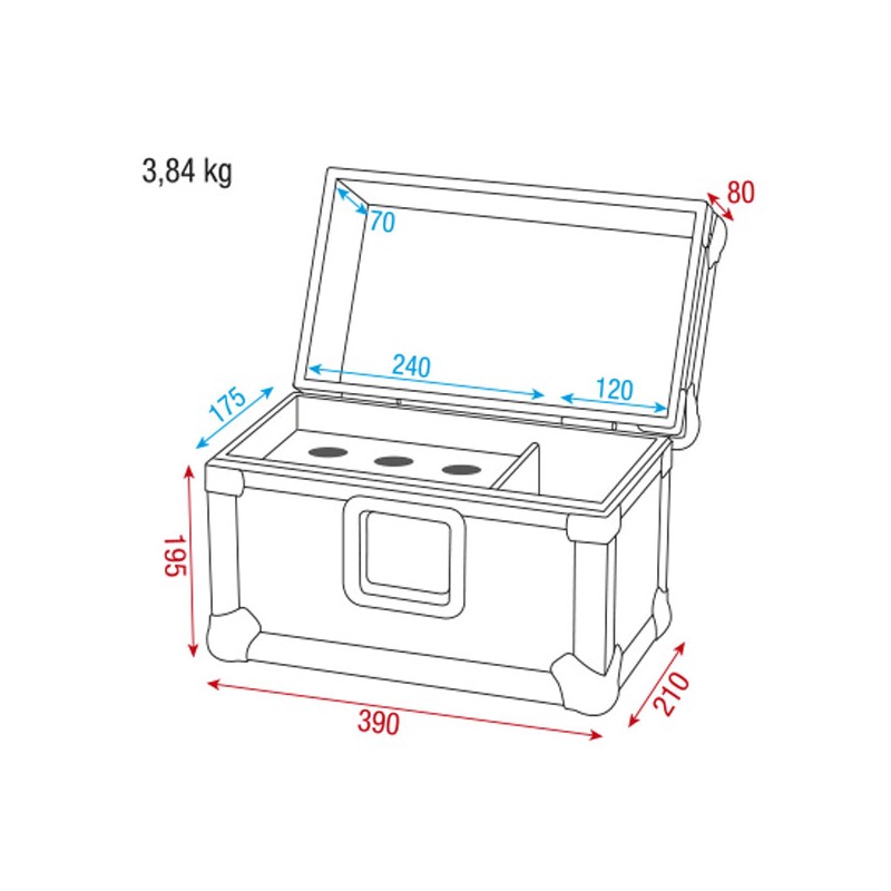 Showgear Pro Case for 6 Mics - 3