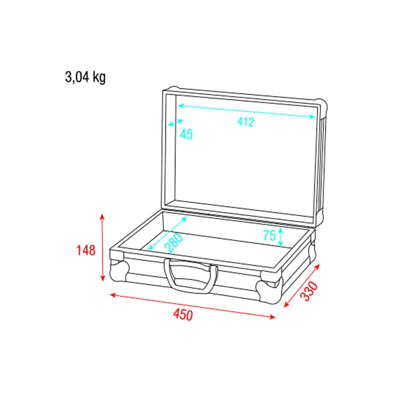 Showgear Universal Foam Case 1 - 5