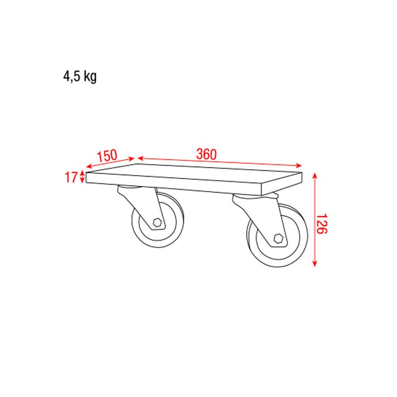 Showgear Wheel Set for Stack Cases - 3