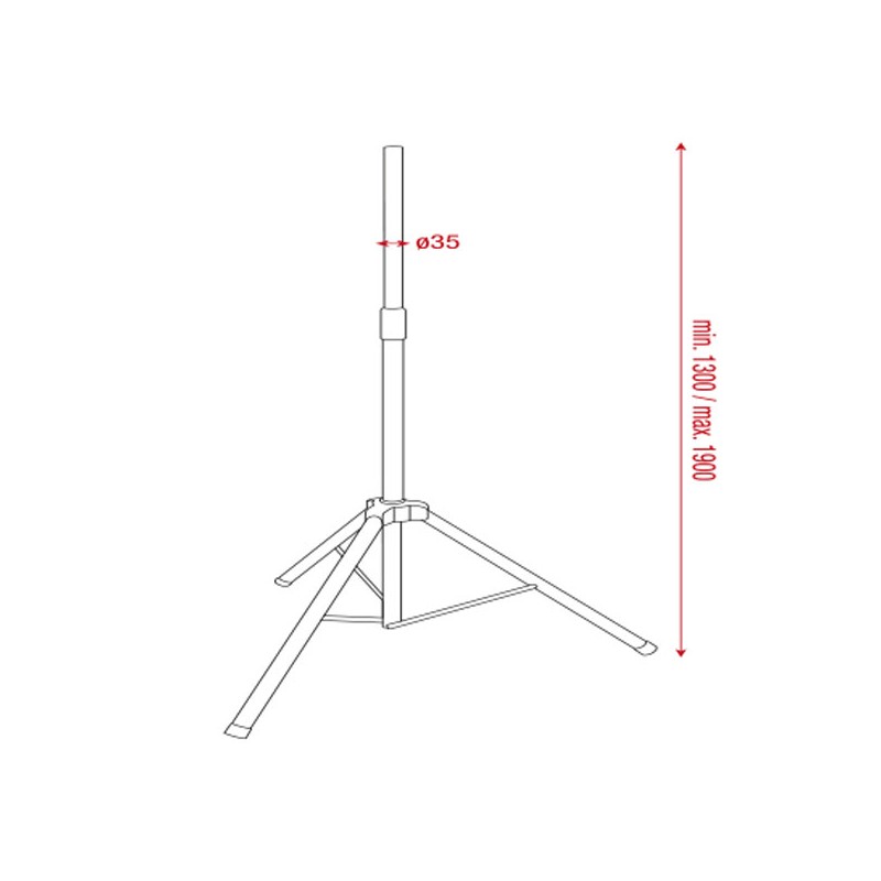 Showgear Air Pressure Speaker Stand - 2
