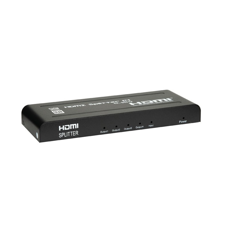 Showgear HDMI 2.0 Splitter 1 in 4 out - 1
