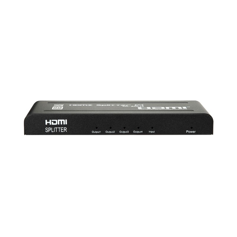 Showgear HDMI 2.0 Splitter 1 in 4 out - 4