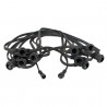 Showgear Festoon Light E27 - 100 cm spacing - black - 10 m - 1