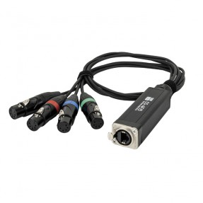 Showgear CS-4F/5 - 4-channel DMX shuttle snake via network cable - 1