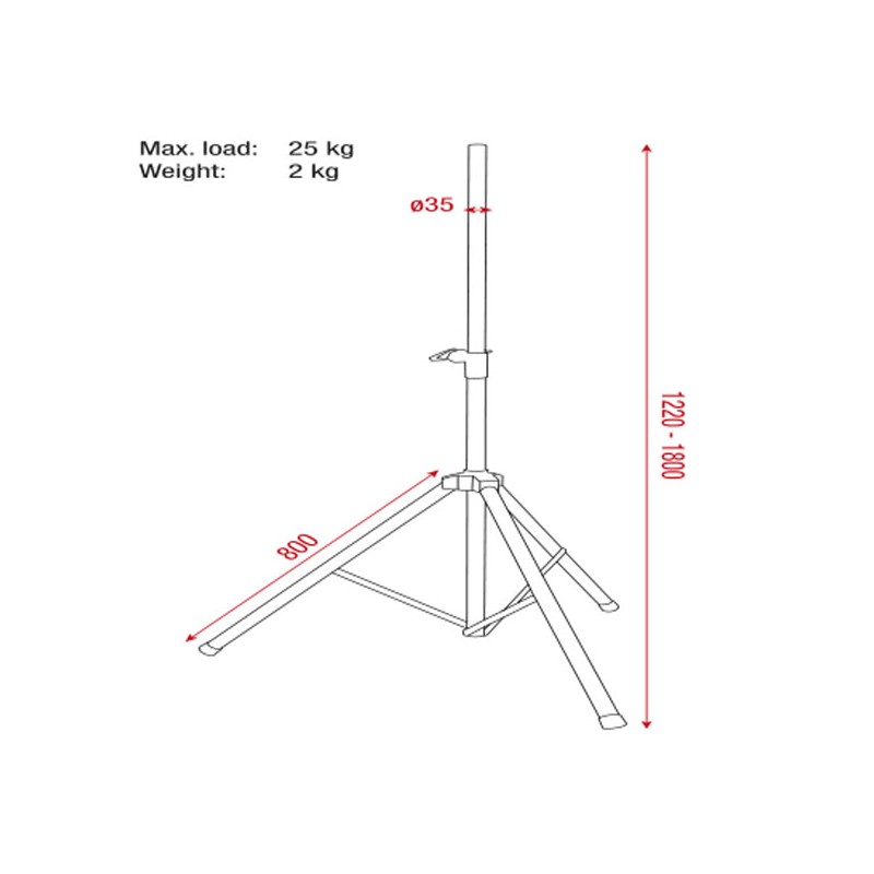 Showgear Speaker Stand - 2