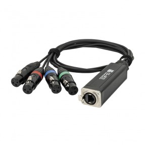Showgear CS-4F/3 - 4-channel DMX shuttle snake via network cable - 1