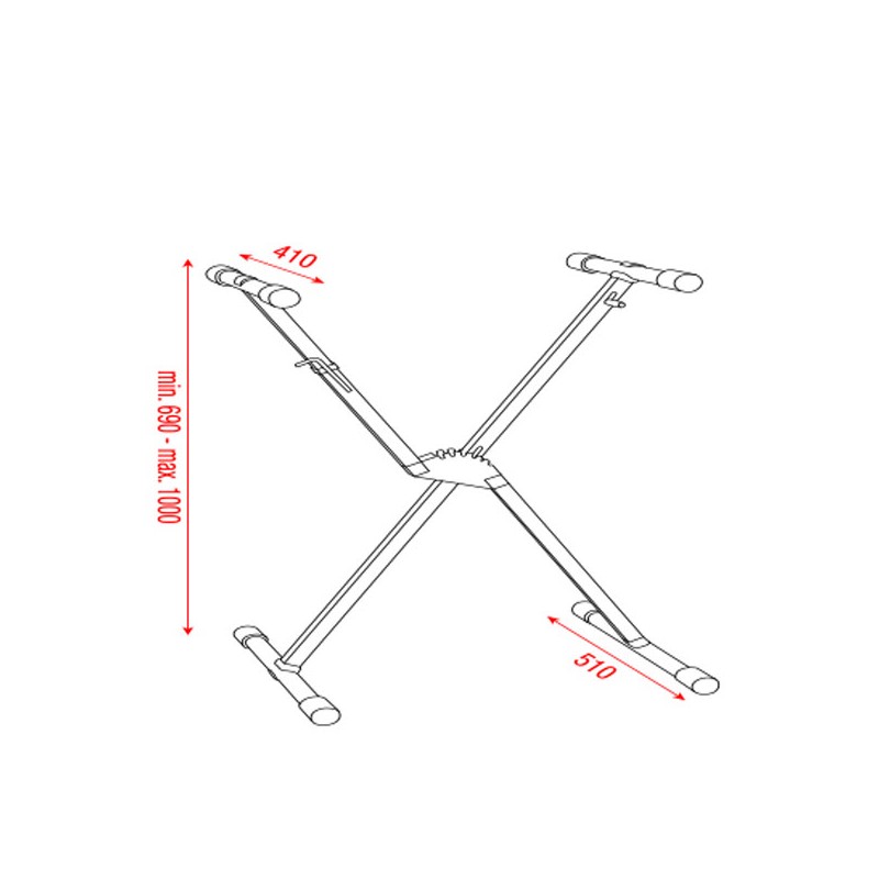 Showgear Keyboard Stand - Single Frame - 2