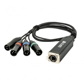 Showgear CS-4M/3 - 4-channel DMX shuttle snake via network cable - 1