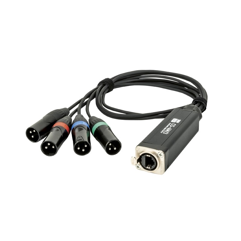 Showgear CS-4M/3 - 4-channel DMX shuttle snake via network cable - 1