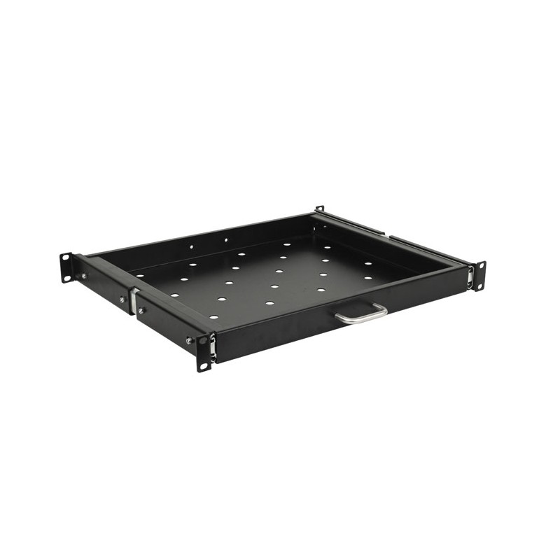 Showgear 19-inch 1U Fixed Sliding Rack Mount Shelf - 1