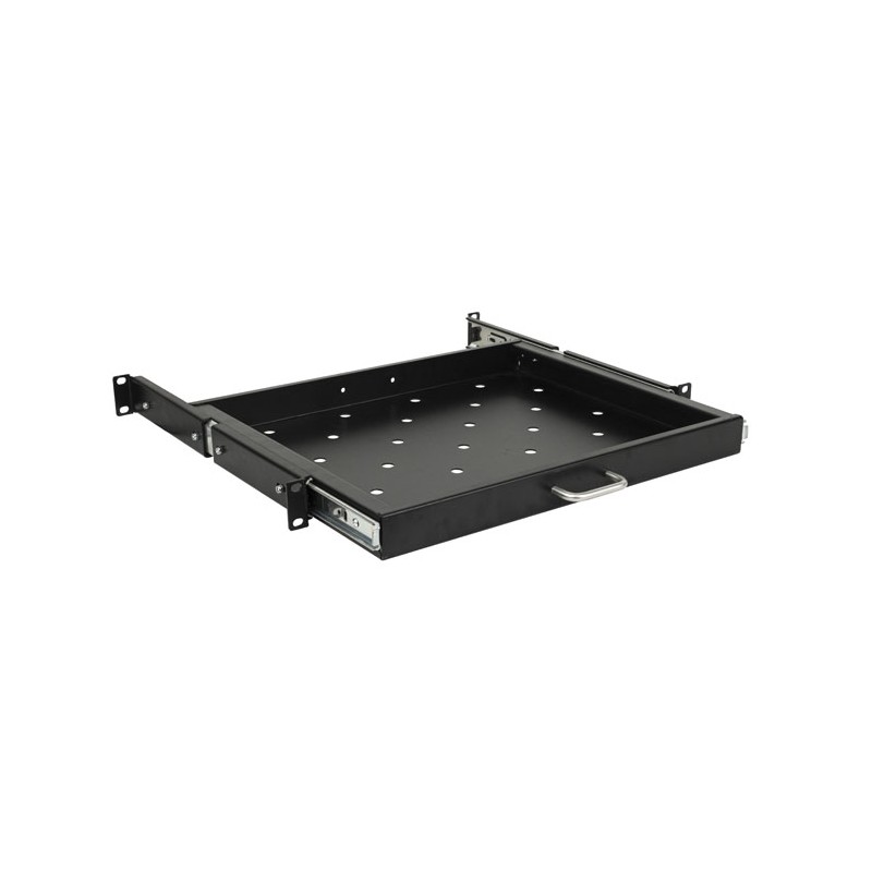 Showgear 19-inch 1U Fixed Sliding Rack Mount Shelf - 2