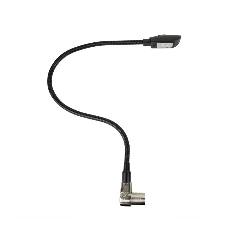 Showgear GooseLight XLR, CW - 40 cm, 3-pin Right-angled - 1