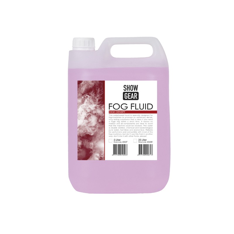 Showgear Fog Fluid High Density - 5 litre - 1