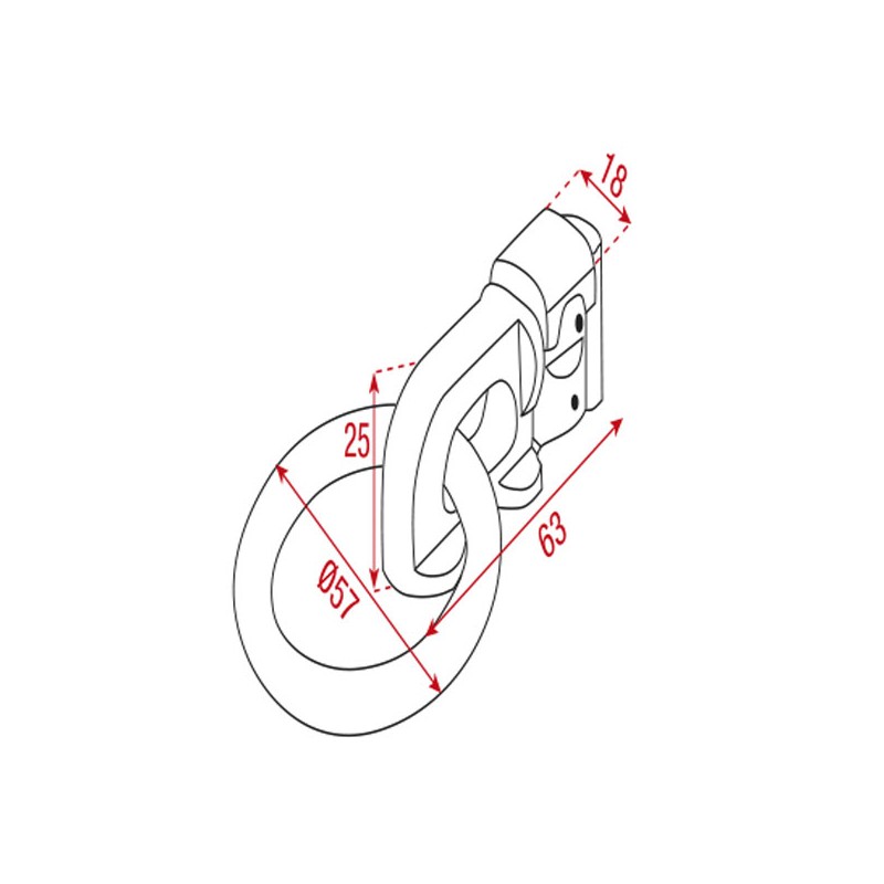Showgear Double Stud Flying Point - 3