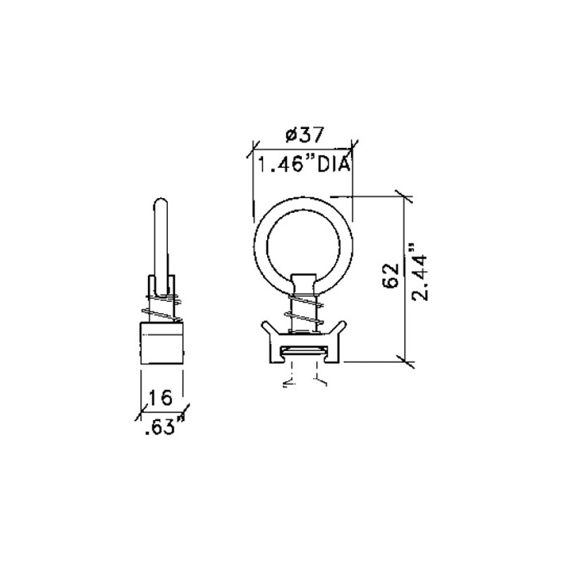 Showgear Single Point Flying Stud - 2