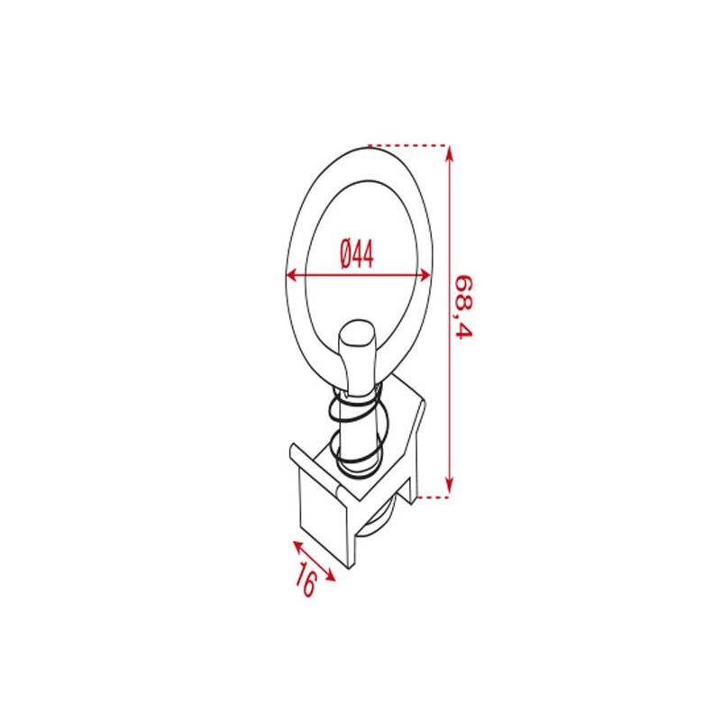 Showgear Single Point Flying Stud - 3