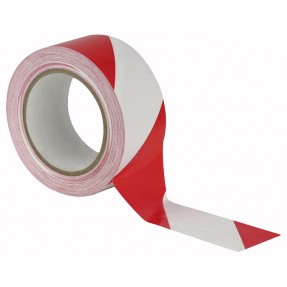 Showgear Floor-Marking Tape - red/white, 50 mm/33 m - 1
