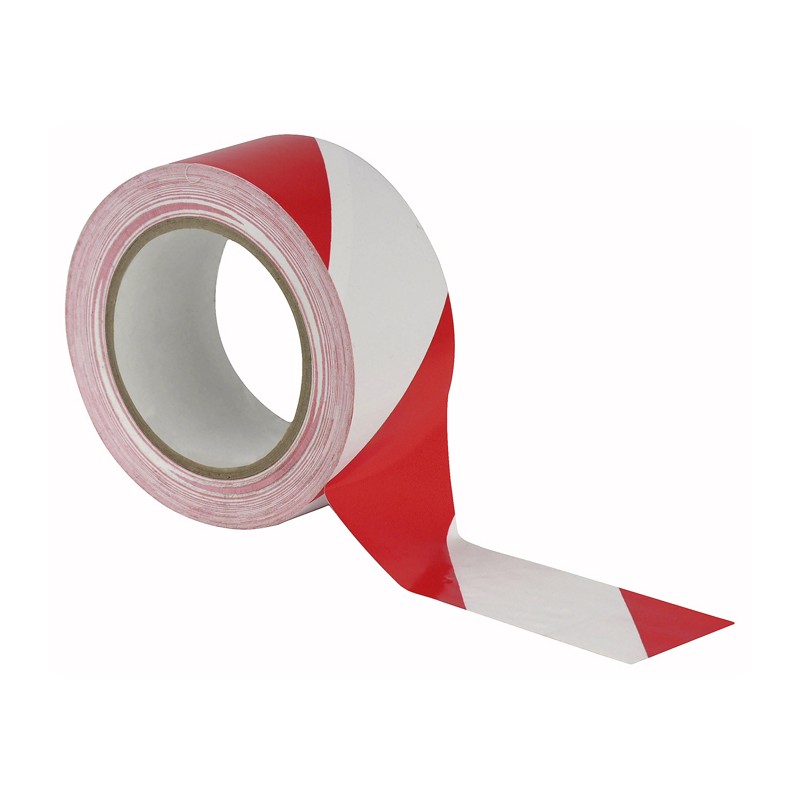 Showgear Floor-Marking Tape - red/white, 50 mm/33 m - 1