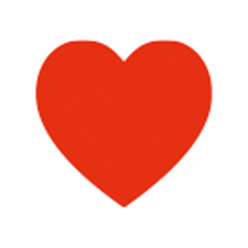 Showgear Handheld Confetti Cannon - 50 cm, red hearts - 2