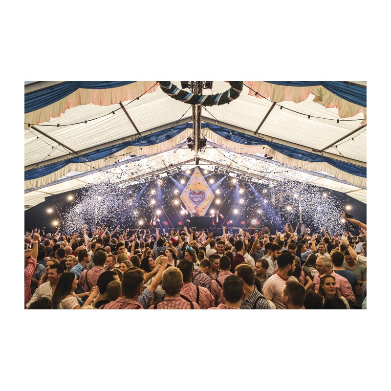 Showgear Handheld Confetti Cannon - 50 cm, blue/white - 4