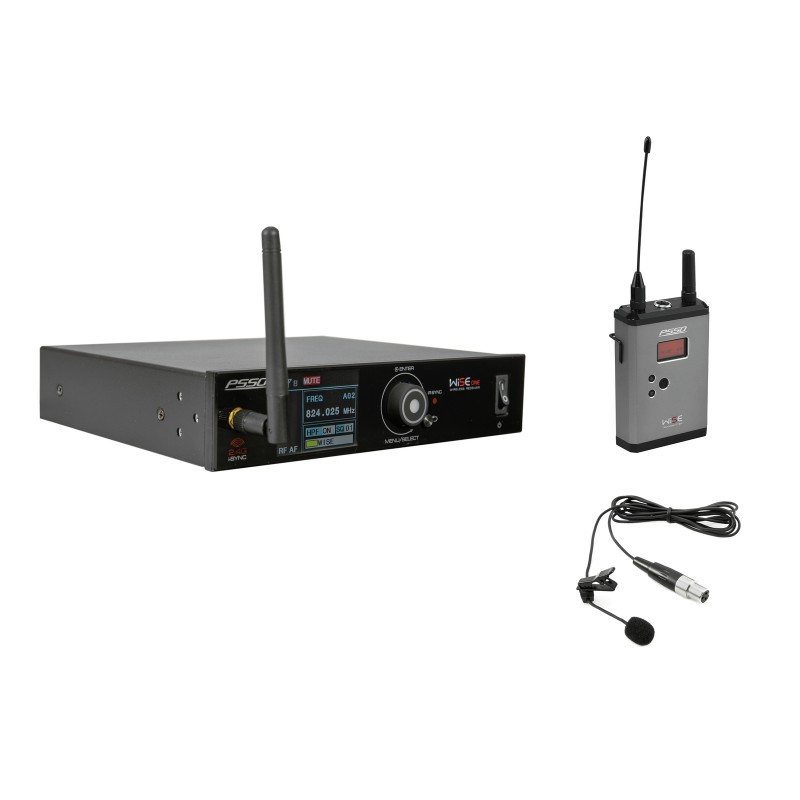 PSSO Set WISE ONE + BP + Lavalier 823-832/863-865MHz - 1