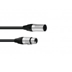 PSSO DMX cable XLR 5pin 0,5m bk Neutrik - 1