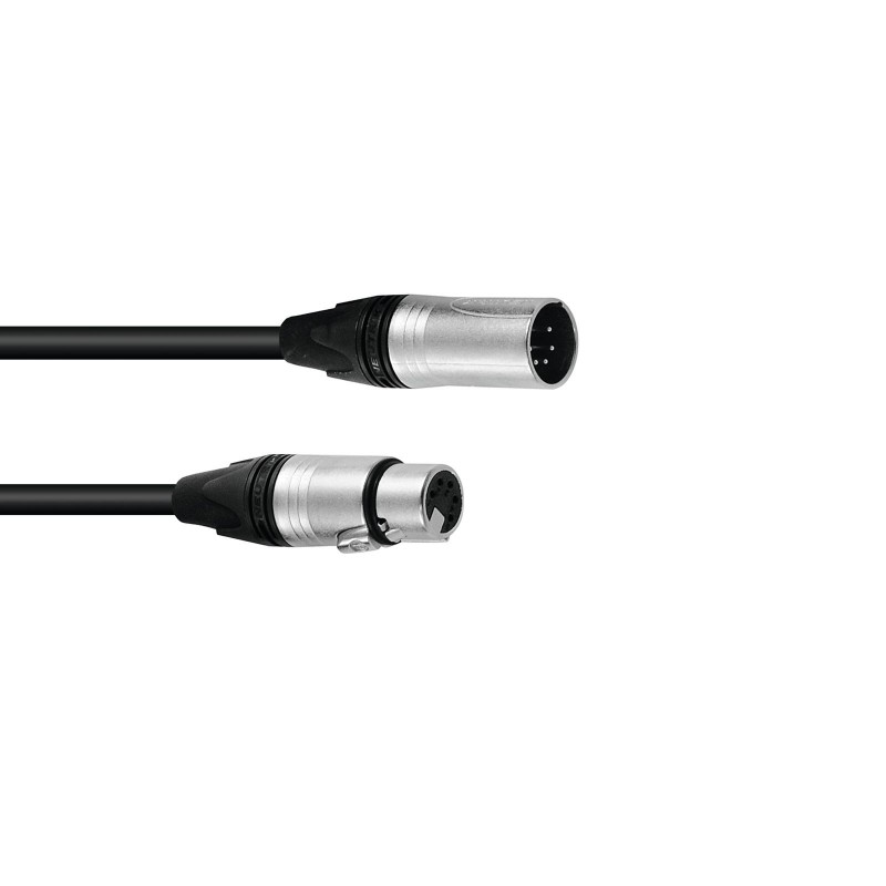 PSSO DMX cable XLR 5pin 0,5m bk Neutrik - 1