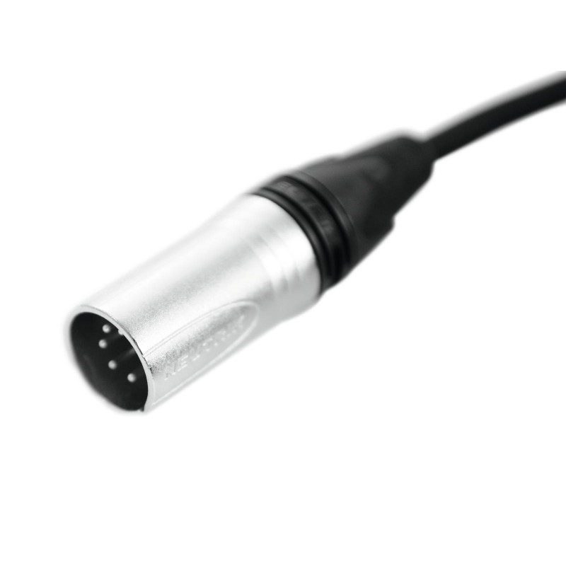 PSSO DMX cable XLR 5pin 0,5m bk Neutrik - 3