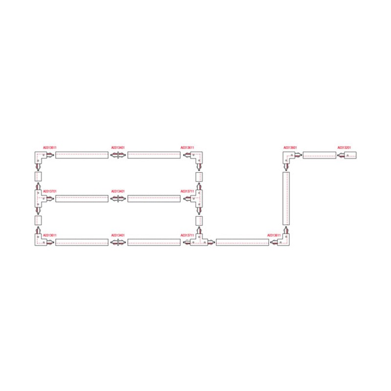 Artecta A0311001 - 1-Phase Track 1000 mm (black) - 4