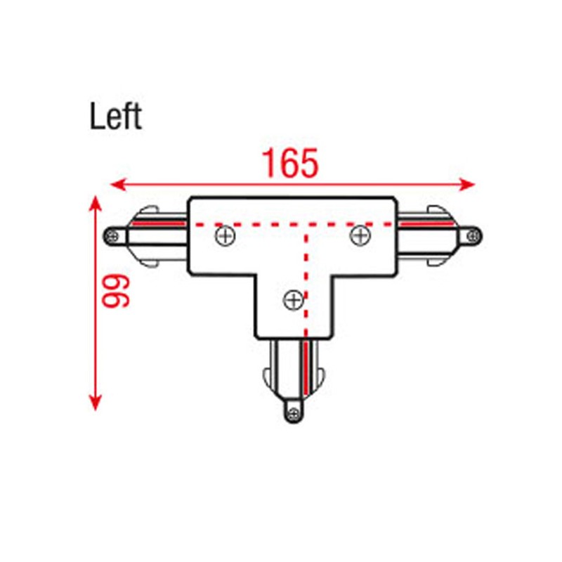 Artecta A0333712 - 3-Phase Right T-Connector (white) - 2