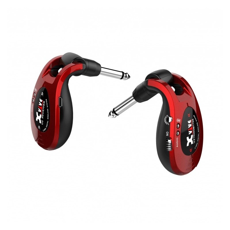 XVive U2 Guitar Wireless System Red - system gitarowy