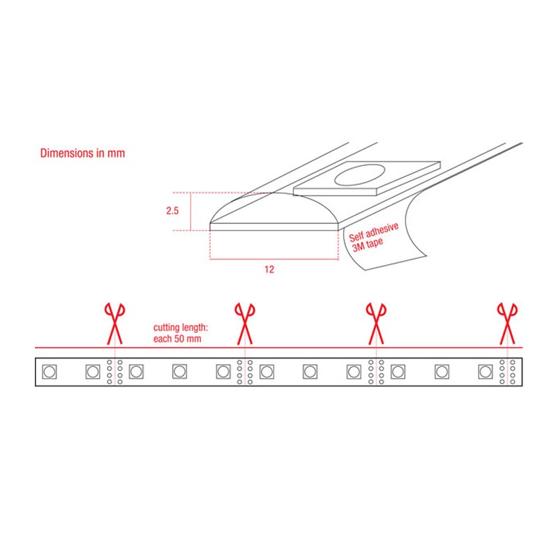 Artecta A0856553 - Havana Dropper RGB 60 - 24 V - 6