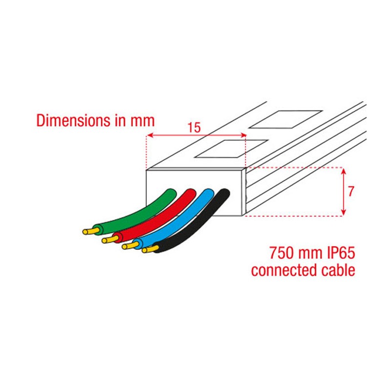Artecta A0866704 - Havana Rigid RGB 72 - 24 VDC - 2