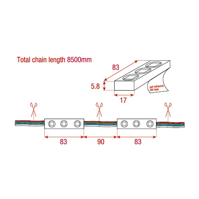 Artecta A0866785 - Mendoza Chain RGB - 3 - 6