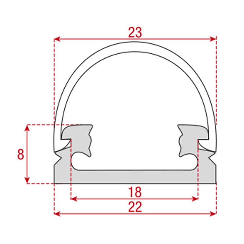 Artecta A9930020 - Profile Eco Surface 22 - 5