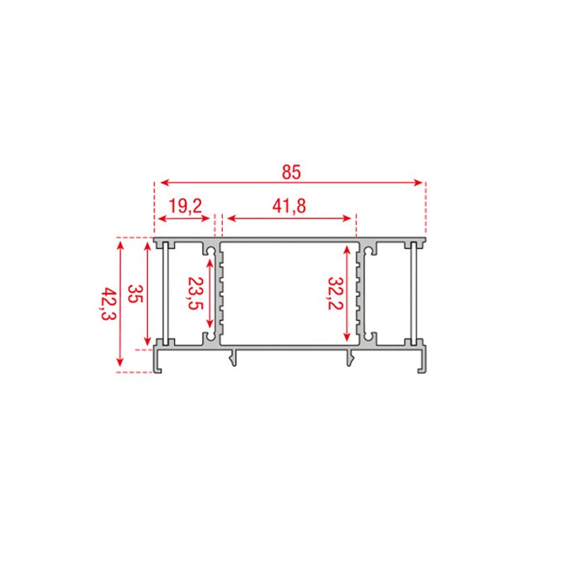 Artecta A9930407 - Profile Pro-Line 23 Surface - 3