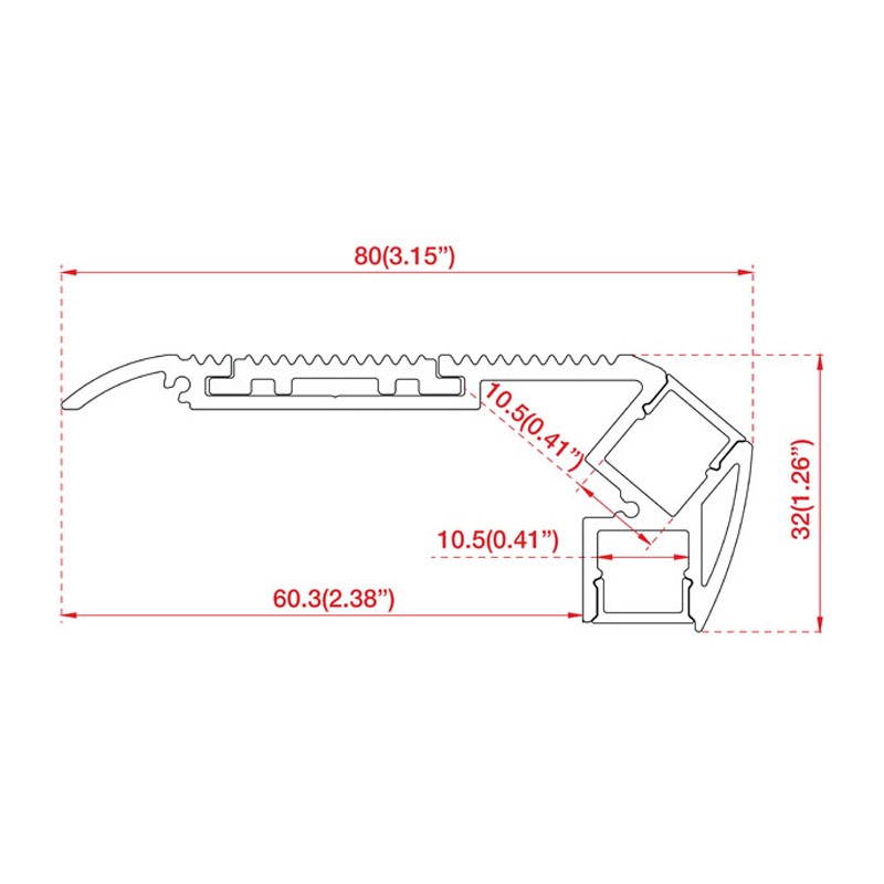 Artecta A9930414 - Profile Pro-Line for Stairs Black - 3